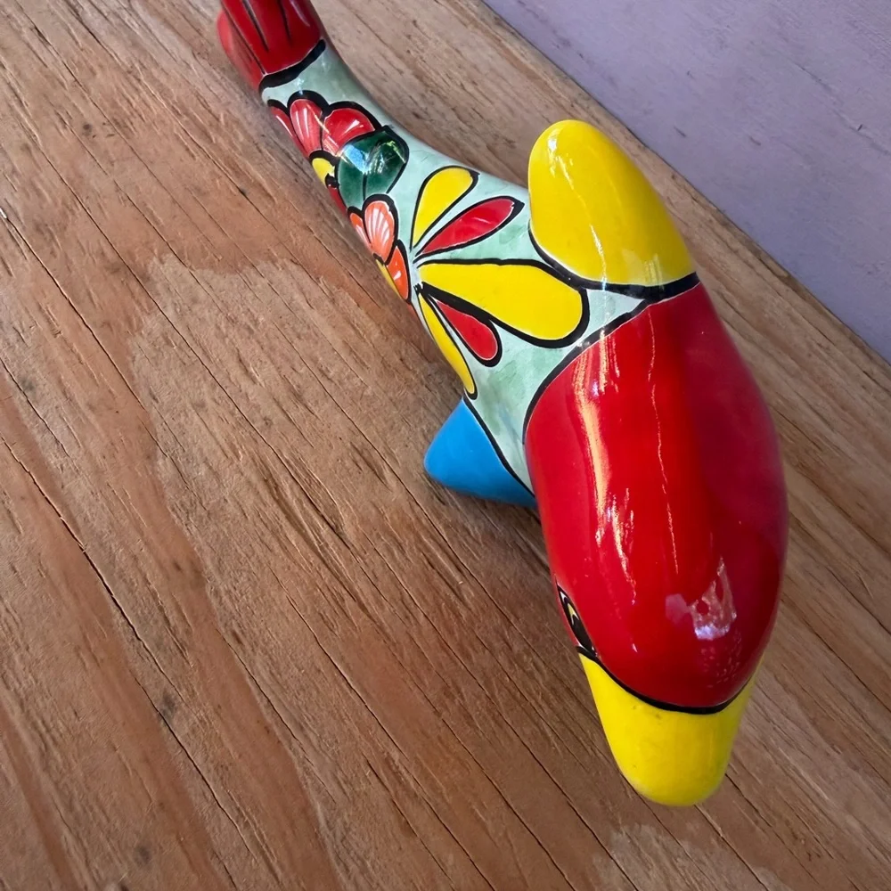 Colorful Talavera Dolphin Wall Décor